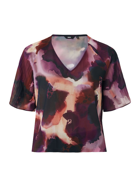 Women's Blouse with V Neckline Multicolour