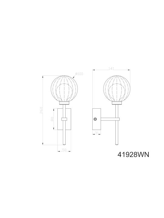 Globo Lighting Wandleuchte Silber