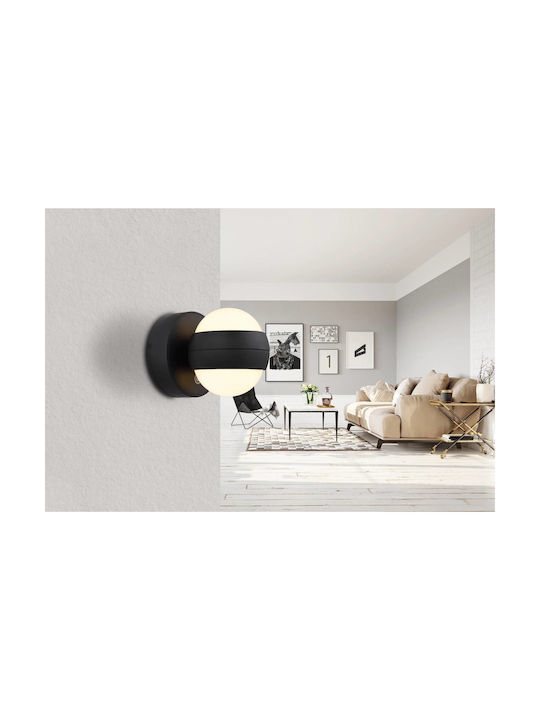 Globo Lighting Randi Φωτιστικό Τοίχου Μαύρο