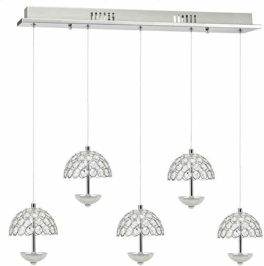 Eko Light LED Κρεμαστό Φωτιστικό Ασημί 12x12εκ. Eko Light LED Κρεμαστό Φωτιστικό Ασημί 12x12εκ.