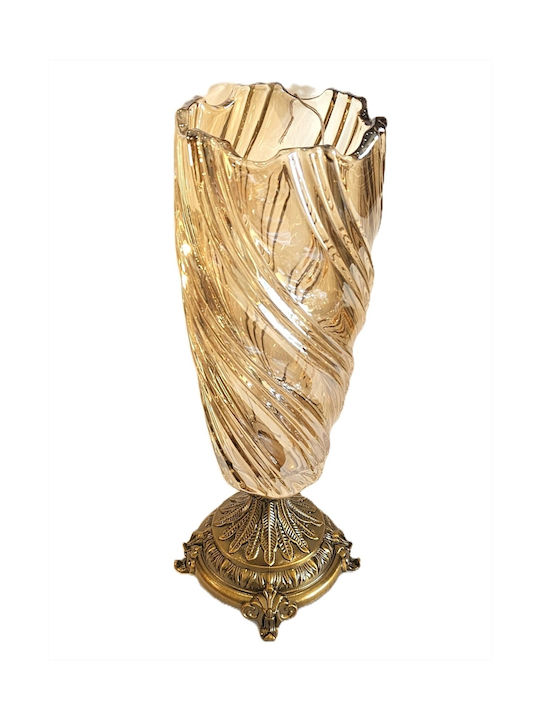 La Belle Maison Decorative Vase Gold 16x16x42cm
