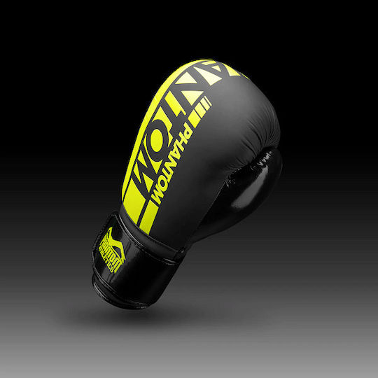 Phantom Apex Mănuși de Box din Piele Sintetică pentru Competiție Negre