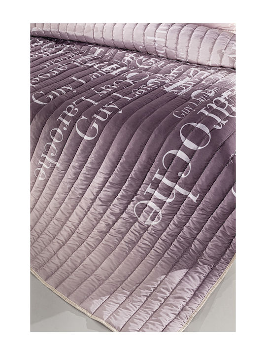 Guy Laroche Estella Κουβερλί Υπέρδιπλο Lilac 220x240cm