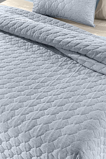 Guy Laroche Kiara Подредба Покривало Полутораспално Микрофибър Синьо 180x240см 2бр