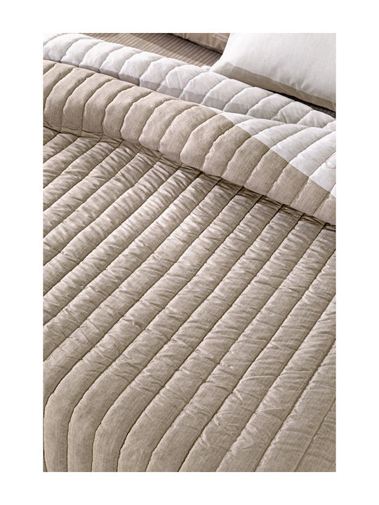 Guy Laroche Estella Κουβερλί Υπέρδιπλο Natural 220x240cm