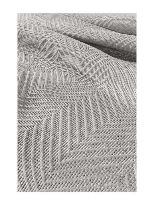 Guy Laroche Hamptons Module Cuvertură Semi-dublu Microfibra Gri 180x240cm 2buc