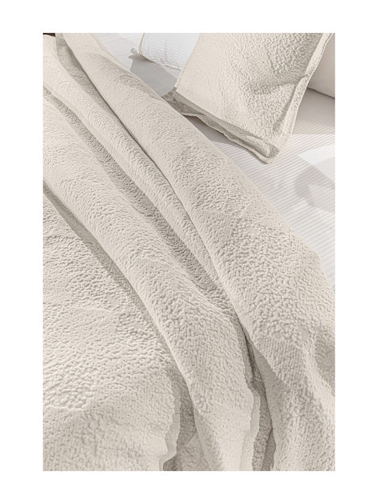 Guy Laroche Portobello Κουβέρτα Σενίλ King Size 260x250εκ. Ecru