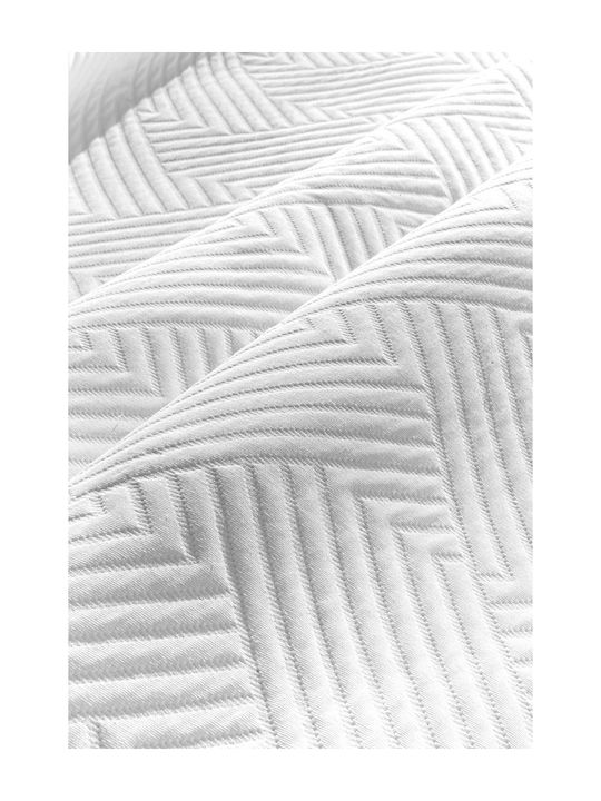 Guy Laroche Lupo Pătură Piqué Semidublă 180x260 cm Albă