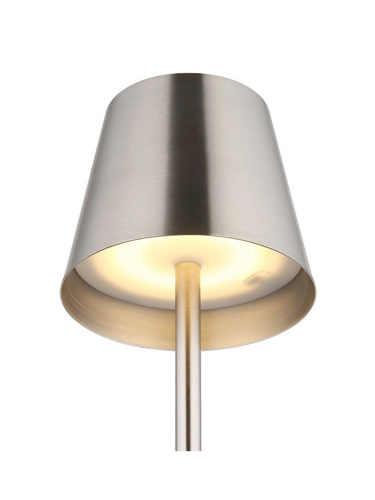 Globo Lighting Table Lamp LED with Silver Shade and Base