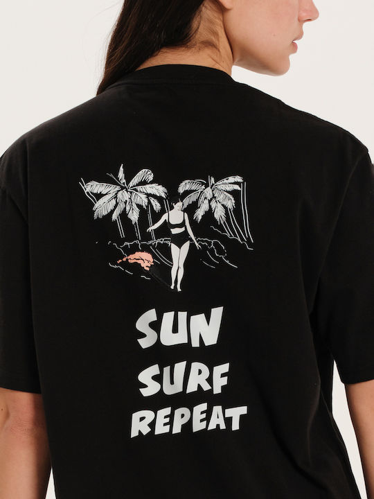 Γυναικείο T-shirt Μαύρο