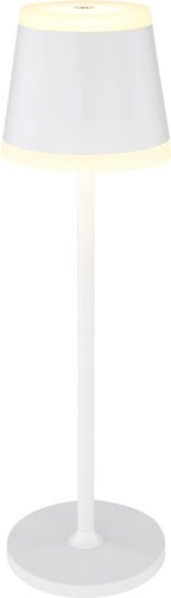 Globo Lighting Метален Портатиф LED с Бяла Шапка и Основа