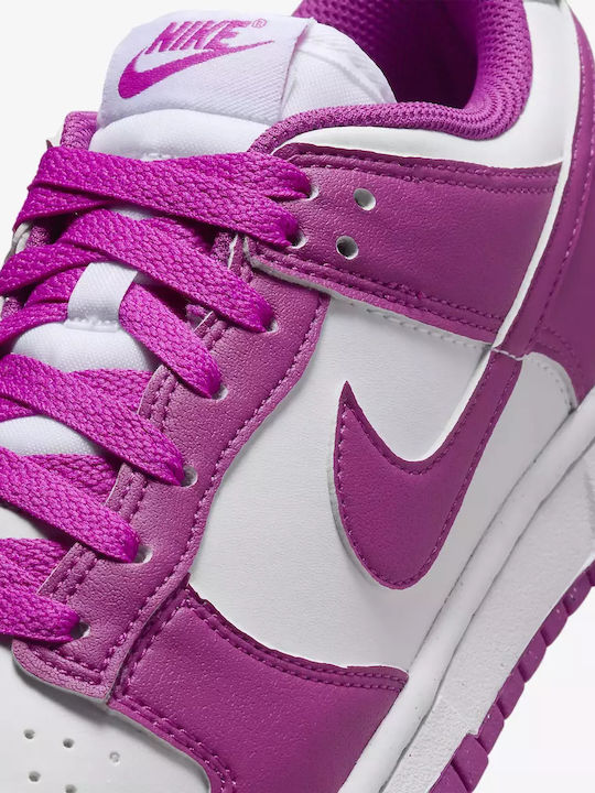 Dunk Low Next Nature Damen Sneakers Hot Fuchsia / White