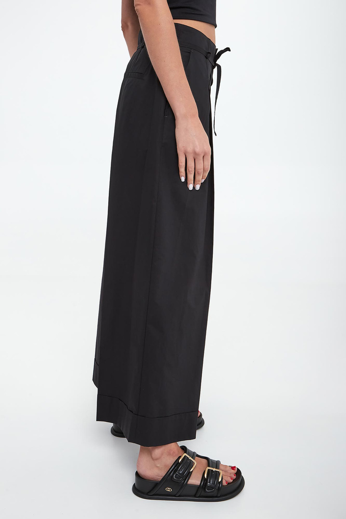 Liu Jo Women's Cotton Trousers Black WA5276T3051-22222
