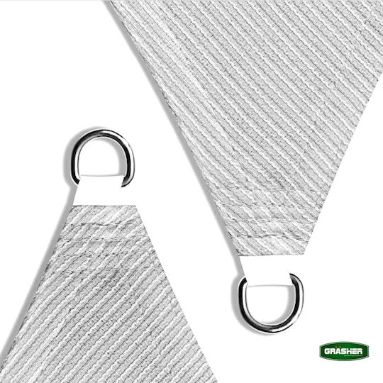 Grasher Ε220 Platz Sonnensegel Gray 3.6x3.6m