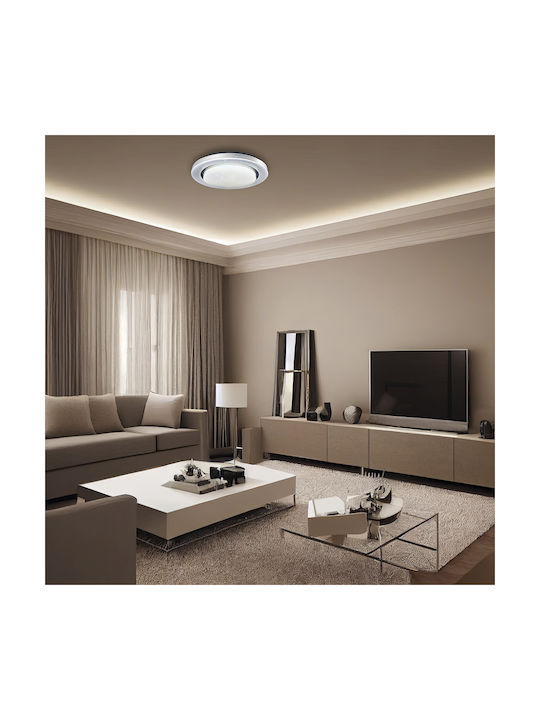 Eko Light Таванно осветление Бяла с Вграден LED и Дистанционно Управление
