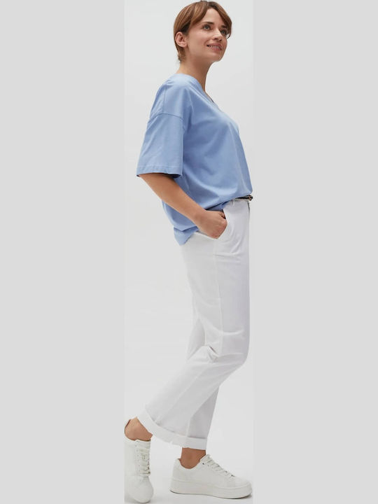 Dama Pantaloni Chino White