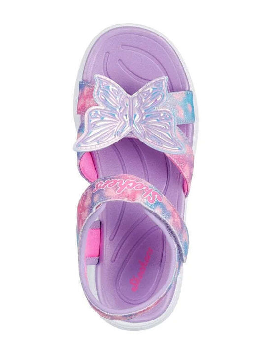 Kids' Sandals Jumpsters with Velcro & Lights Lilac