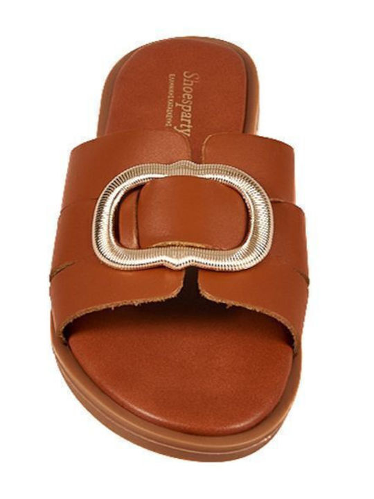 Women's Flat Sandals in Brown Color