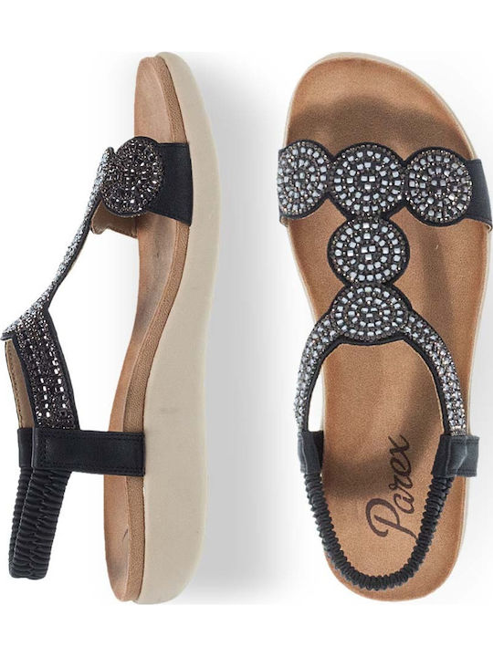 Women's Flat Sandals Anatomic in Black Color