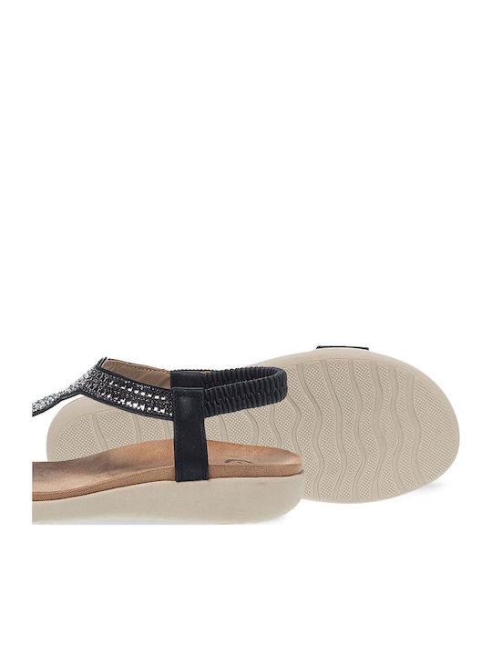 Women's Flat Sandals Anatomic in Black Color