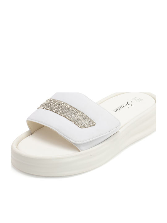 Women's Flat Sandals Anatomic in White Color