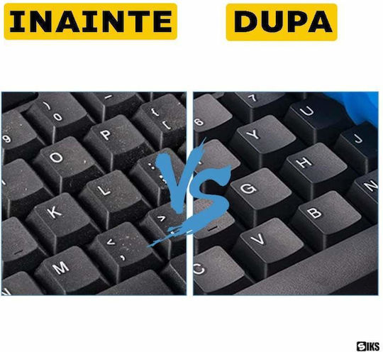 Siks Gel Universal de Curățare pentru Interiorul Mașinii Tastatură Spații Dificil de Atinge Absoarbe Murdăria Praful Elimină Germenii 70g Albastru