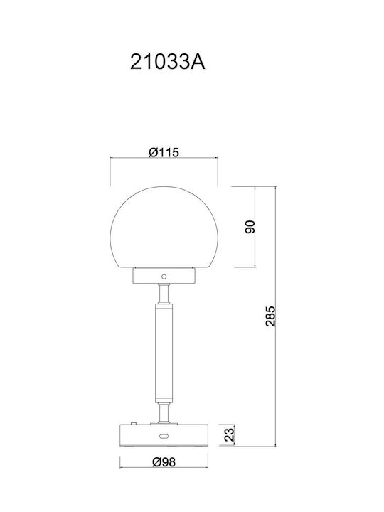 Globo Lighting Dekorative Lampe Gray