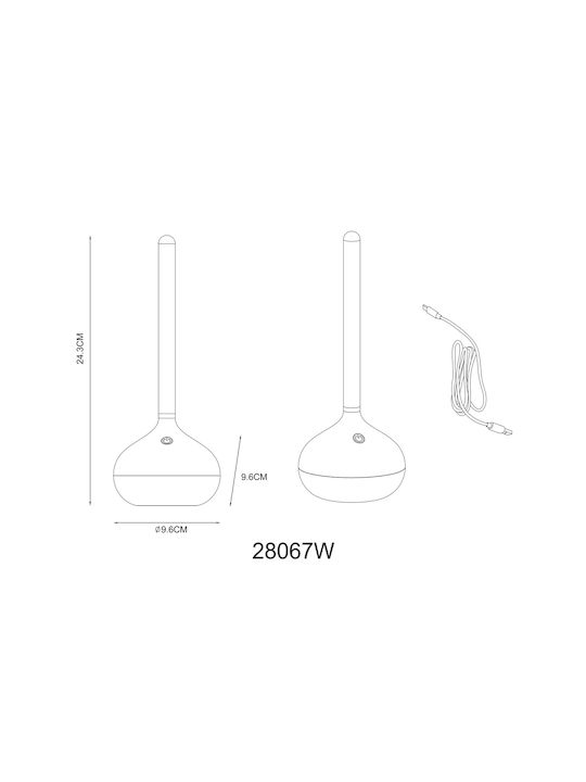 Globo Lighting Διακοσμητικό Φωτιστικό LED Θερμό Λευκό
