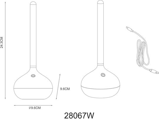 Globo Lighting Διακοσμητικό Φωτιστικό LED Θερμό Λευκό