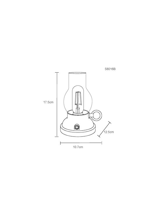 Globo Lighting Dekorative Lampe Transparent
