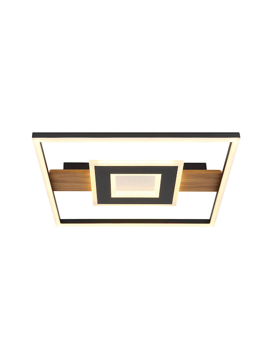 Globo Lighting Πλαφονιέρα Οροφής Μαύρη με Ενσωματωμένο LED