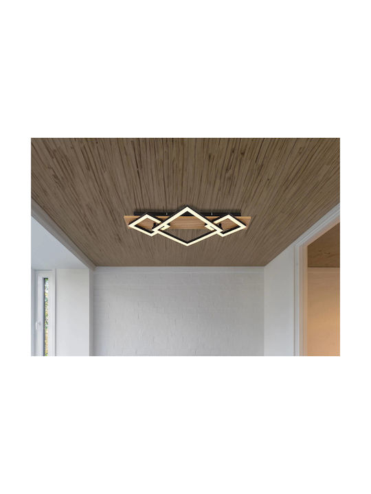 Globo Lighting Plafonieră de Tavan Neagră cu LED Integrat