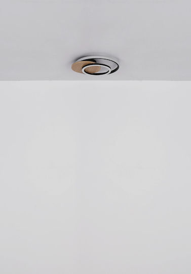 Globo Lighting Πλαφονιέρα Οροφής Μαύρη με Ενσωματωμένο LED