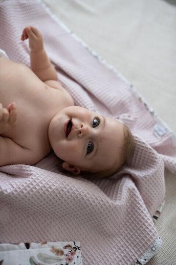 Matex Pătură Pepinieră Swaddling pături 100% bumbac Roz 75x100cm