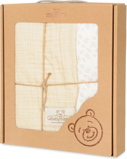 Matex Pătură Pepinieră Swaddling pături Muslin 100% bumbac Roz 75x100cm