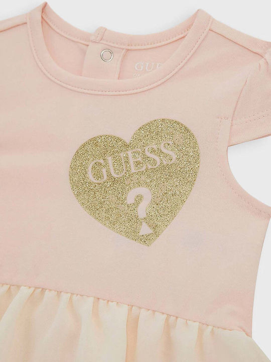 Guess Body pentru Bebeluși Mâneca scurta Salmon