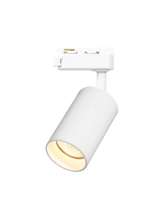 Eko Light Pipe Μονό Σποτ με Ντουί GU10 σε Λευκό Χρώμα