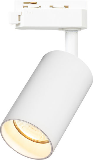 Eko Light Pipe Μονό Σποτ με Ντουί GU10 σε Λευκό Χρώμα
