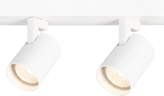 Eko Light Spot with 4 Lights and with Socket GU10 in White Color