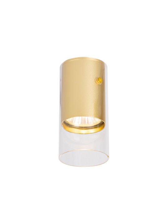 Eko Light Einzel Spot mit Fassung GU10 in Gold Farbe