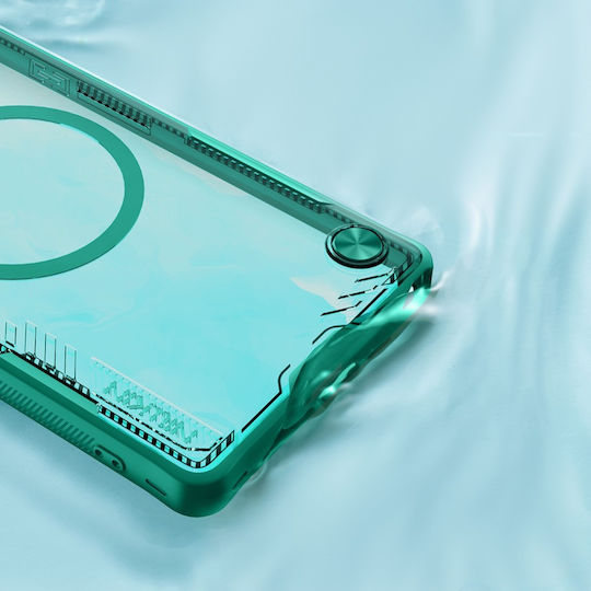 Samsung Galaxy S25 Ultra Case Armored Nillkin Icelade Prop Magsafe Green