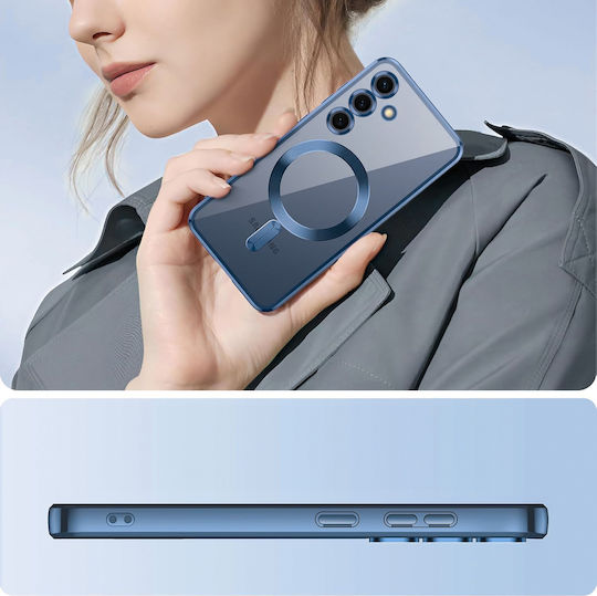 Θήκη Samsung Galaxy A55 5g Electro Magsafe Μπλε + Γυαλί Οθόνη