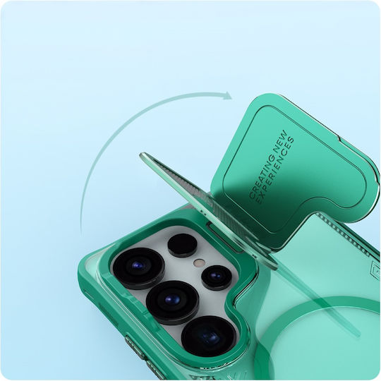 Samsung Galaxy S25 Ultra Case Armored Nillkin Icelade Prop Magsafe Green
