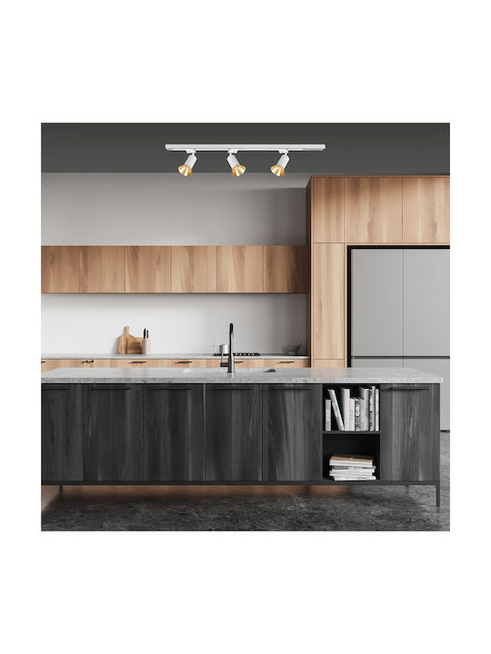 Eko Light Single Spot with Socket GU10 in White Color
