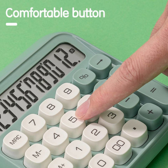 Deli Calculator in Green Color 1pcs