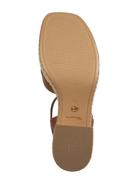 Leather Sandals Tabac Brown
