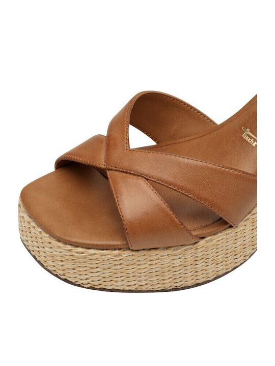 Leather Sandals Tabac Brown