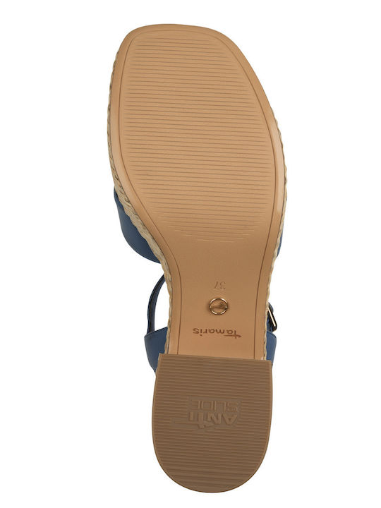 Leather Sandals Blue