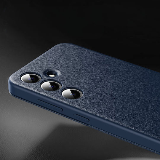 Калъф тип портфейл със Smart View за Samsung Galaxy S22 Ultra, син цвят
