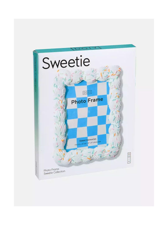DOIY Plastic Photo Frame with White Frame